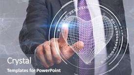  Presentation with background - Audience pleasing PPT theme consisting of cardiovascular system - businessman pointing against white background backdrop and a gray colored foreground