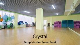  Presentation with cardiovascular - Cool new theme with cardiovascular system - fitness hall with the sport backdrop and a coral colored foreground