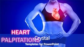  Presentation with heart health - Amazing slide deck having cardiovascular system - health care concept text heart backdrop and a cobalt blue colored foreground
