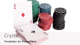  Presentation with casino - PPT theme featuring cards-and-dives-for-casino background and a lemonade colored foreground