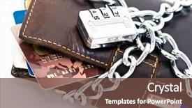  Presentation with combination lock - Cool new presentation theme with cards and euro currency lock backdrop and a tawny brown colored foreground