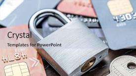  Presentation with mechanical - Theme enhanced with cards and simle mechanical lock background and a light blue colored foreground