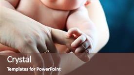  Presentation with neonatal nurse baby hand mother - Audience pleasing PPT layouts consisting of maternal care - baby is holding mother's hand backdrop and a tawny brown colored foreground