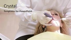  Presentation with medication therapy management - Cool new presentation theme with public health patient care - medication at the dentist's backdrop and a soft green colored foreground