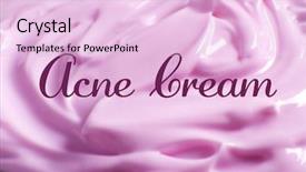  Presentation with skin care - Slide deck featuring care concept acne medication cream background and a lemonade colored foreground