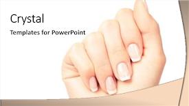  Presentation with equipment in nail care - Cool new slides with breakfast of pancakes in cast-iron frying pans fresh berries and black tea in rustic style backdrop and a dark gray colored foreground