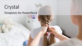  Presentation with hair care - Amazing presentation having care of hair backdrop and a white colored foreground