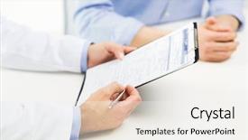  Presentation with health care - PPT theme having care people and prostate cancer background and a white colored foreground