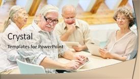  Presentation with caregiver - Slides consisting of cared for by a caregiver background and a lemonade colored foreground