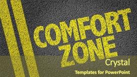  Presentation with zone - Amazing PPT theme having career beyond - comfort zone backdrop and a tawny brown colored foreground
