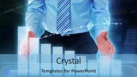  Presentation with board meeting room chairs - Cool new slides with career business promotion white board - midsection of businessman pretending backdrop and a light blue colored foreground