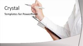  Presentation with counting - Amazing presentation theme having career choices - counting with pen and checklist backdrop and a white colored foreground