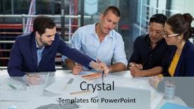  Presentation with gant chart - PPT theme having career compass - businesspeople drawing diagram on chart background and a  colored foreground