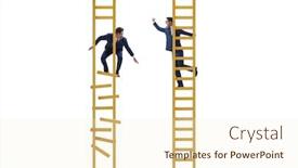  Presentation with business competition - Presentation featuring career-competition-in-business-environment background and a cream colored foreground