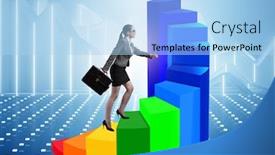  Presentation with career development - Audience pleasing slide deck consisting of career-development-with-stairs backdrop and a light blue colored foreground