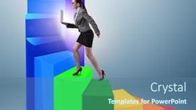  Presentation with career development - Audience pleasing slide deck consisting of career-development-with-stairs backdrop and a ocean colored foreground