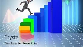  Presentation with career development - Audience pleasing slide deck consisting of career-development-with-stairs backdrop and a light blue colored foreground