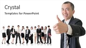  Presentation with never give up - Audience pleasing presentation theme consisting of career excellence - mature businessman give you backdrop and a white colored foreground