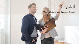  Presentation with real estate - Slide deck having career guidance - real estate agent showing contemporary background and a  colored foreground