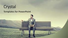  Presentation with knowledge - Presentation design enhanced with career history - he has strong pursuit background and a mint green colored foreground