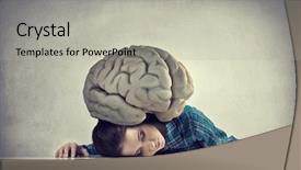  Presentation with procrastinate and cheat in exams - Slide deck featuring career history - she is preparing for exams background and a  colored foreground