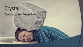  Presentation with cheating exams - Colorful PPT theme enhanced with career history - she is preparing for exams backdrop and a  colored foreground