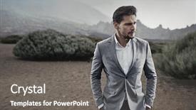  Presentation with nature - Audience pleasing PPT theme consisting of career journey - young handsome model posing backdrop and a gray colored foreground