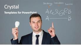 Presentation with electric - Audience pleasing presentation design consisting of point point b - conceptual image of businessman holding backdrop and a gray colored foreground
