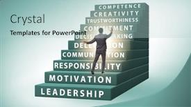  Presentation with skills - Presentation consisting of career-ladder-concept-with-key background and a lemonade colored foreground