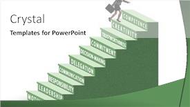  Presentation with skills - Presentation design consisting of career-ladder-concept-with-key background and a white colored foreground