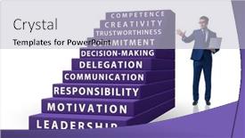  Presentation with skills - Presentation design enhanced with career-ladder-concept-with-key background and a  colored foreground