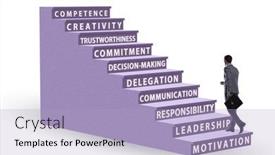  Presentation with skills - Presentation consisting of career-ladder-concept-with-key background and a light blue colored foreground