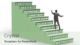  Presentation with skills - Slide deck enhanced with career-ladder-concept-with-key background and a mint green colored foreground