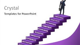  Presentation with skills - Presentation consisting of career-ladder-concept-with-key background and a white colored foreground