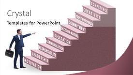  Presentation with skills - PPT layouts having career-ladder-concept-with-key background and a white colored foreground