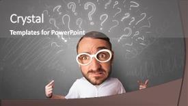  Presentation with body heat transfer - Presentation enhanced with career options - full big head on small background and a gray colored foreground