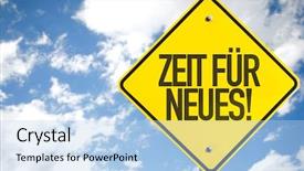  Presentation with new path - Slide set with career path 2016 - time for something new background and a light blue colored foreground