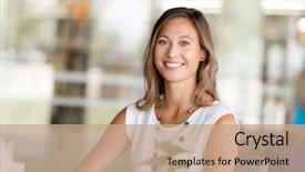  Presentation with happy 18th birthday - PPT layouts enhanced with happy and confident young woman background and a coral colored foreground