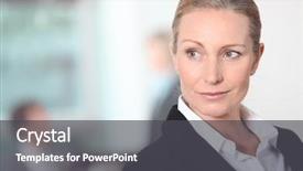  Presentation with passed away - Presentation theme enhanced with career planning expectations - pensive woman looking away background and a dark gray colored foreground