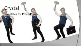  Presentation with holding hands old young - PPT layouts featuring career portfolio - young man holding hammer isolated background and a cream colored foreground