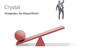  Presentation with seesaw - Presentation design having career-progression-concept-with-businessman background and a white colored foreground