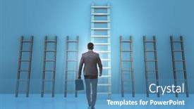  Presentation with career - PPT theme enhanced with career-progression-concept-with-various background and a  colored foreground