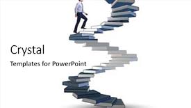  Presentation with steps success investment - Audience pleasing slide deck consisting of career progression through investment backdrop and a white colored foreground