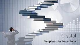  Presentation with investment - Amazing PPT theme having career-progression-through-investment backdrop and a light blue colored foreground