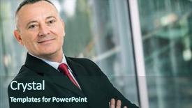  Presentation with portrait happy family smiling - Theme consisting of career satisfaction - portrait of a smiling businessman background and a tawny brown colored foreground