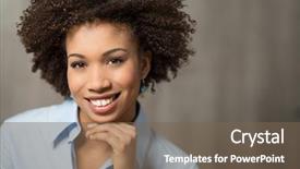  Presentation with successful - Colorful slide set enhanced with career success african american women - portrait of successful business woman backdrop and a violet colored foreground