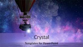  Presentation with media - Cool new PPT theme with career success women color - woman traveling in aerostat mixed backdrop and a  colored foreground