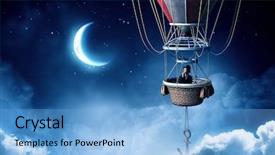  Presentation with women success - Amazing presentation design having career success women color - woman traveling in aerostat backdrop and a light blue colored foreground