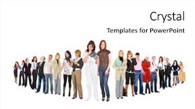  Presentation with groups - PPT theme with career succession - business picture isolated groups background and a  colored foreground