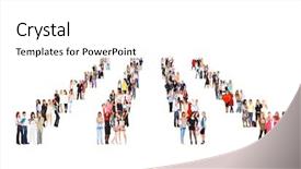  Presentation with education teamwork diversity - Slide set having career succession - corporate teamwork many colleagues background and a  colored foreground